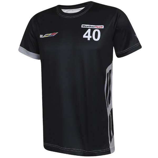 Custom Cadillac Racing Tee-Silver